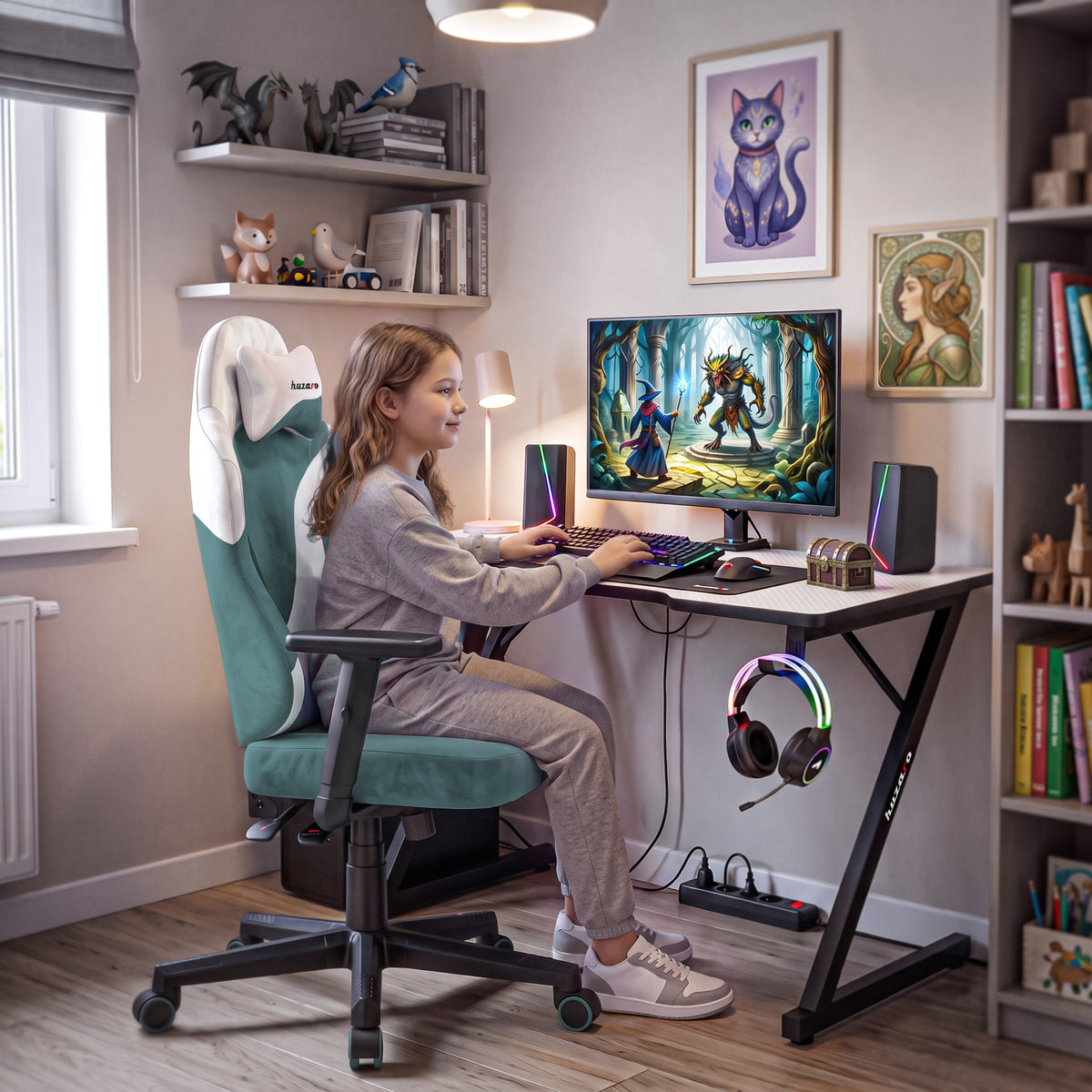 Gaming-Stuhl für Teenager Huzaro Ranger 5.7 Teal