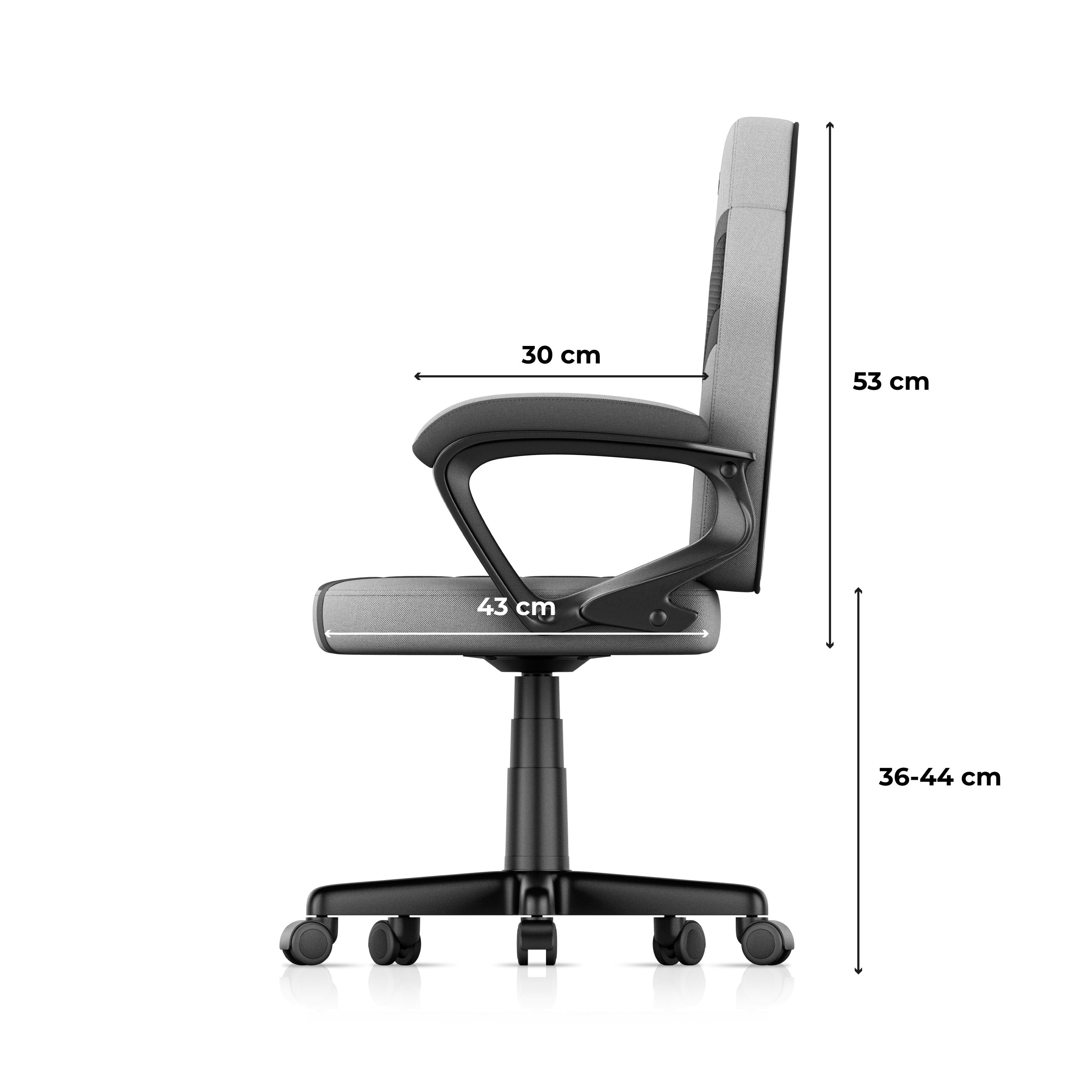 HUZARO RANGER 1.0 Grau Mesh Gaming-Stuhl für Kinder