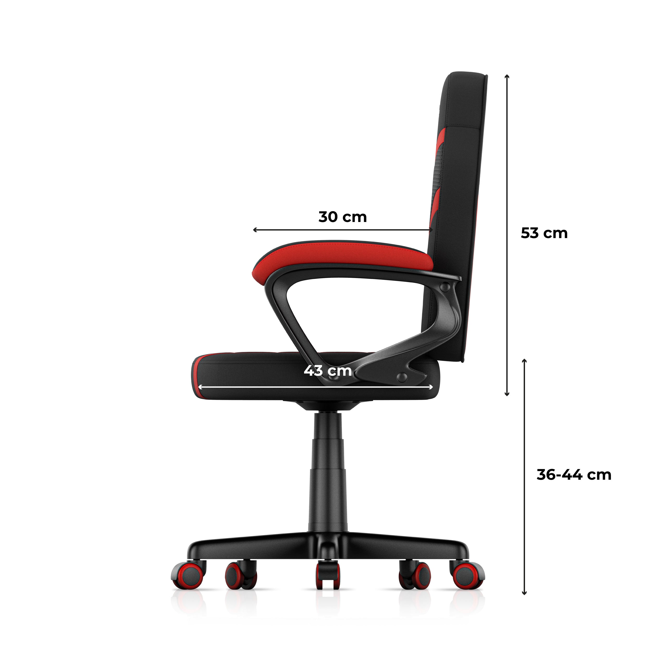 HUZARO RANGER 1.0 Rot Mesh Gaming-Stuhl für Kinder