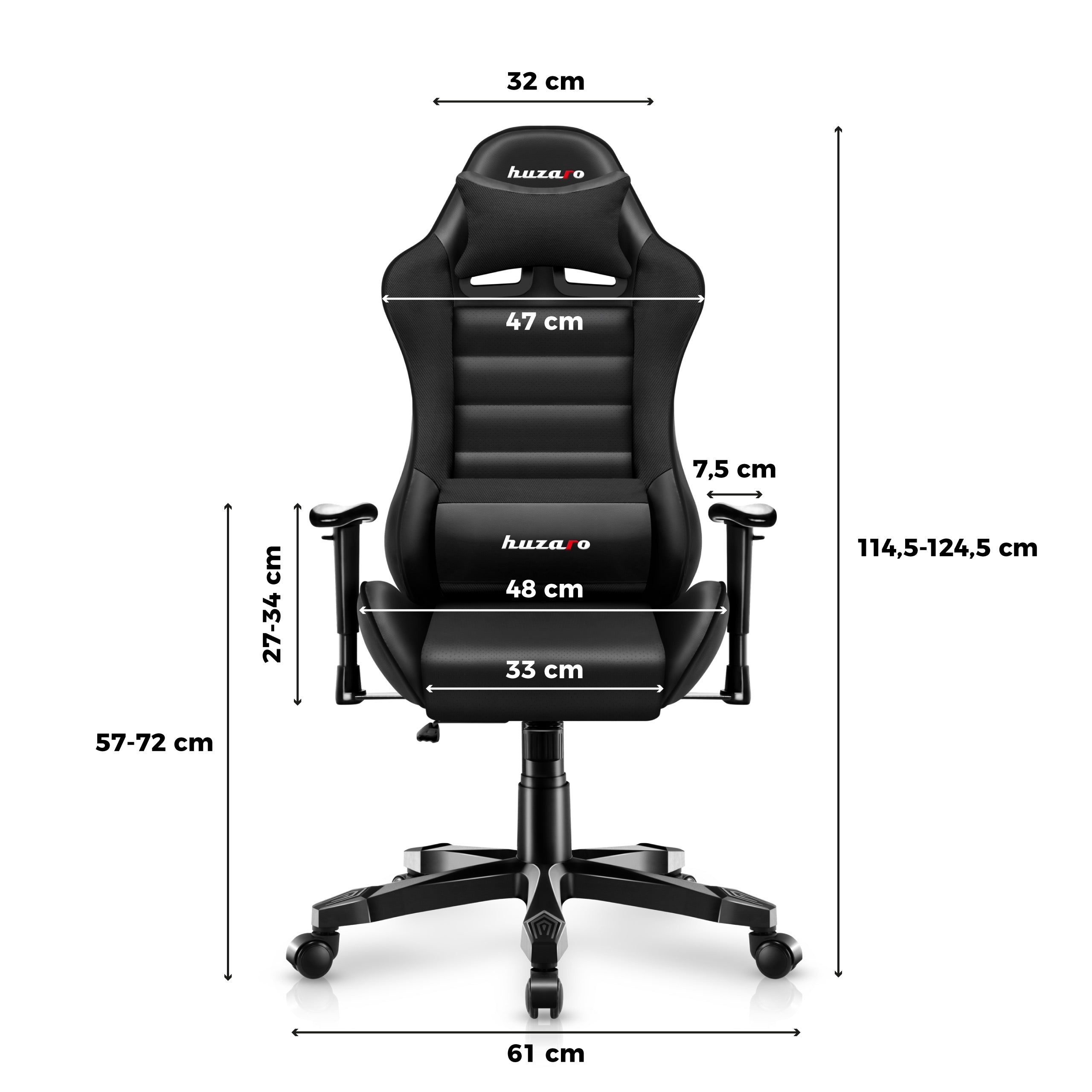 HUZARO RANGER 6.0 Schwarz Gaming-Stuhl für Kinder