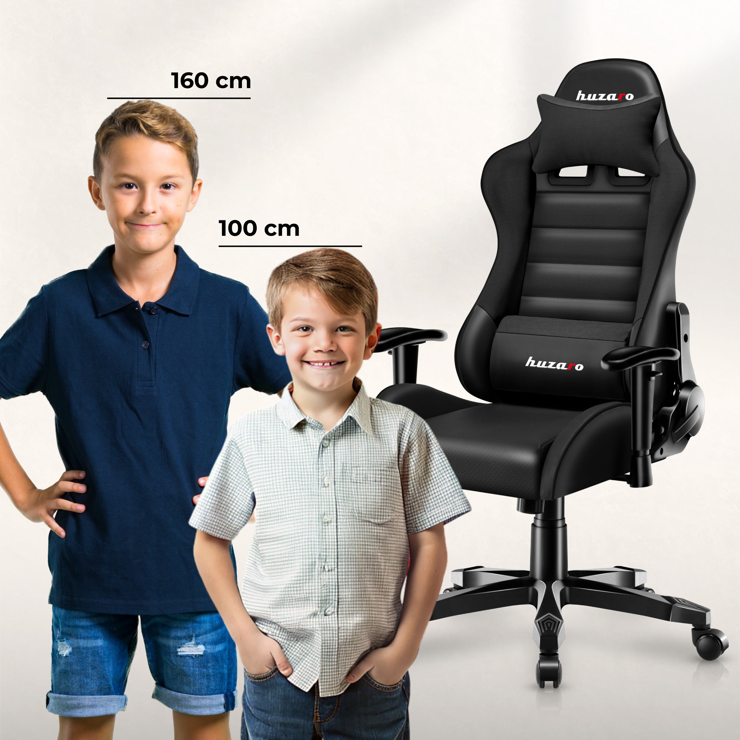 HUZARO RANGER 6.0 Schwarz Gaming-Stuhl für Kinder