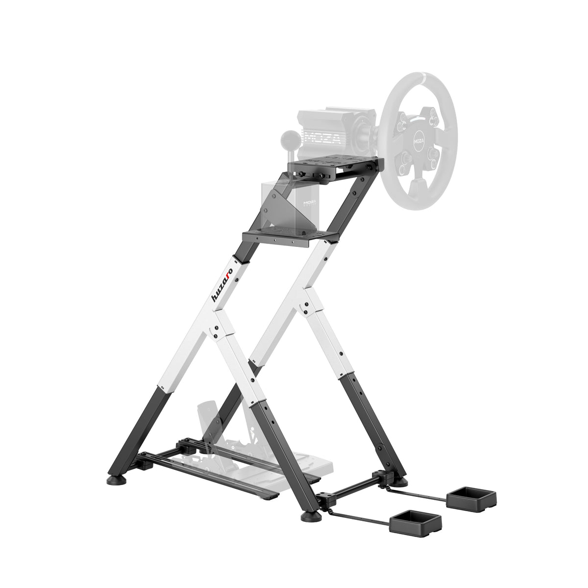 Klappbares Sim-Racing-Gestell Huzaro Speed 2.5 White